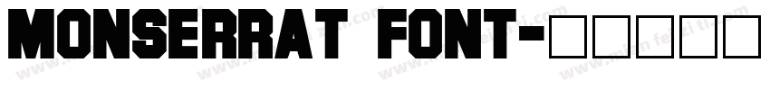 Monserrat font字体转换